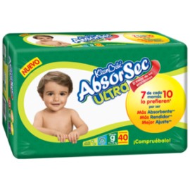 Kimberly Clark Caja Pañal Absorsec Grande 40P/4C-DespensayMas-Kimberly Clark