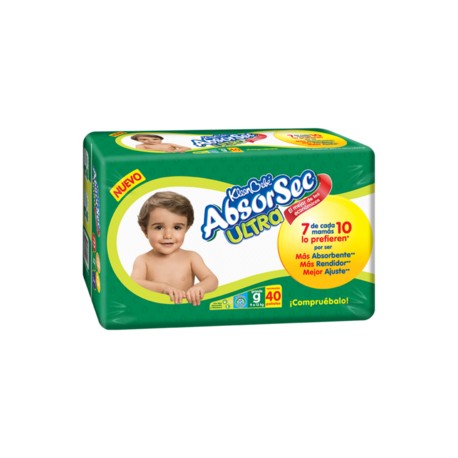 Kimberly Clark Caja Pañal Absorsec Grande 40P/4C-DespensayMas-Kimberly Clark