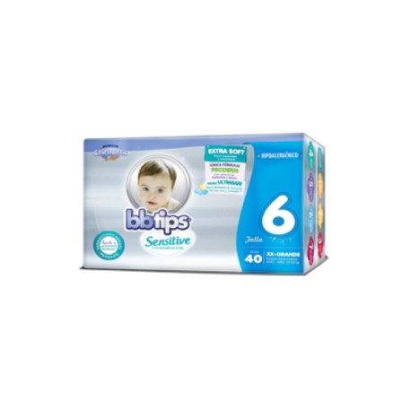 PI Mabe Caja de pañales Chicolastic Bebe Tips talla E6 XXGDE 4C/40P-DespensayMas-PI Mabe