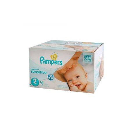 Procter & Gamble Pañales Desechables Pampers Sensitive Etapa 2 76 P - ZK-DespensayMas-Procter & Gamble