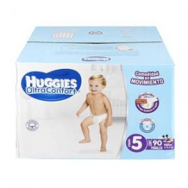 Kimberly Clark Pañales Etapa 5 Huggies UltraConfort 90P Niño - ZK-DespensayMas-Kimberly Clark