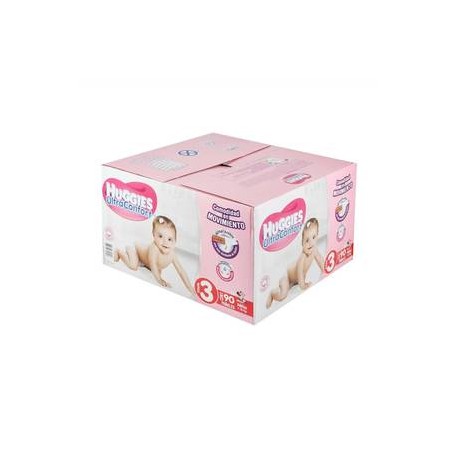 Kimberly Clark Pañales Etapa 3 Huggies Niña UltraConfort 90P - ZK-DespensayMas-Kimberly Clark