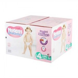 Kimberly Clark Pañales Etapa 4 Huggies Niña UltraConfort 90P - ZK-DespensayMas-Kimberly Clark