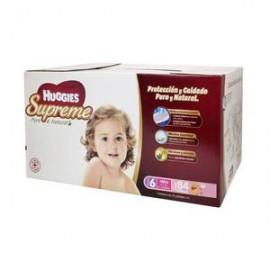 Kimberly Clark Pañales Etapa 6 Huggies Niña Supreme 84P - ZK-DespensayMas-Kimberly Clark