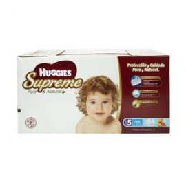 Kimberly Clark Pañales Etapa 5 Huggies Supreme Niño 84P - ZK-DespensayMas-Kimberly Clark