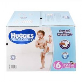 Kimberly Clark Pañales Etapa 6 Huggies UltraConfort Niño 90P- ZK-DespensayMas-Kimberly Clark