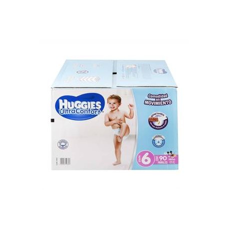 Kimberly Clark Pañales Etapa 6 Huggies UltraConfort Niño 90P- ZK-DespensayMas-Kimberly Clark