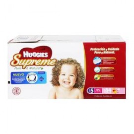 Kimberly Clark Pañales Etapa 5 Huggies Niña Supreme 84P - ZK-DespensayMas-Kimberly Clark