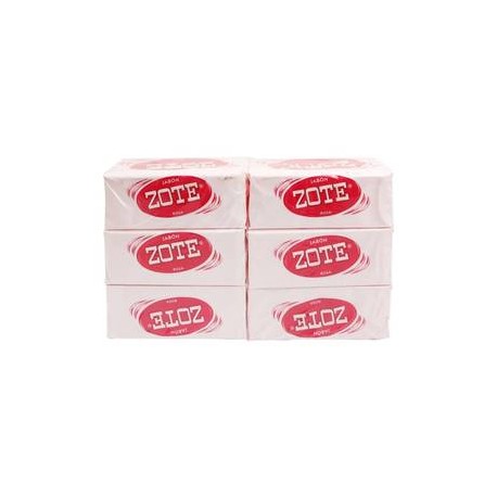 MayoreoTotal Pack jabon de lavanderia Zote rosa 400G/6P - ZK-DespensayMas-MayoreoTotal