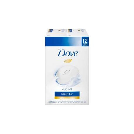 Unilever Pack jabon de tocador Dove blanco 12P/135G - ZK-DespensayMas-Unilever