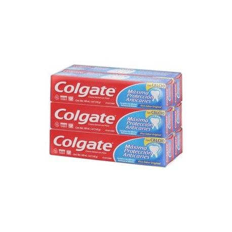 Colgate Palmolive Crema Dental Colgate Máxima Protección Anticaries con Flúor y Calcio 6P/100M - ZK-DespensayMas-Colgate Palmoli