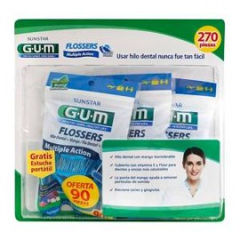 Gum Hilo Dental Gum Flossers con Mango 270P - ZK-DespensayMas-Gum