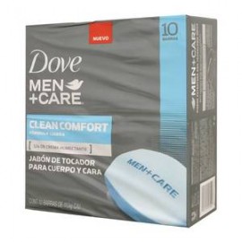 Unilever Jabón en barra Dove Men Clean Comfort 10P/113G - ZK-DespensayMas-Unilever