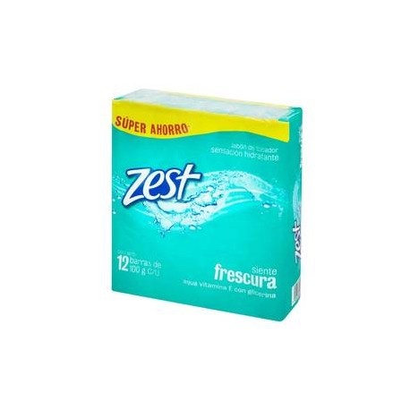 Unilever Jabón de tocador Zest Aqua Frescura 12P/100G - ZK-DespensayMas-Unilever