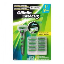 Procter & Gamble Máquina para Afeitar Gillette Mach3 Sensitive Recargable 8P para afeitar - ZK-DespensayMas-Procter & Gamble