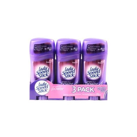 Colgate Palmolive Antitranspirante Lady Speed Stick Invisible Dry Power con 3 piezas de 65 grs - Colgate Palmolive ZK-DespensayM