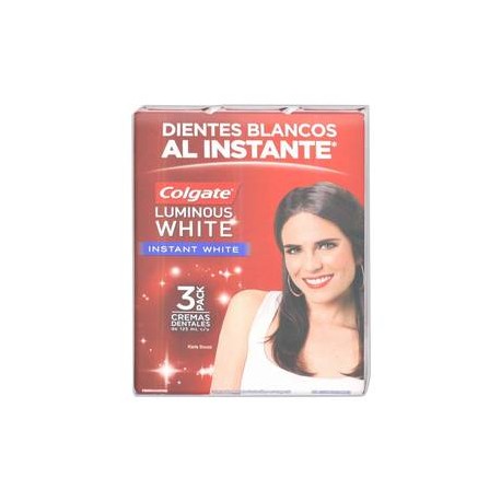 Colgate Palmolive Crema Dental Anticaries Colgate Instant White con Flúor 3P/125M - ZK-DespensayMas-Colgate Palmolive