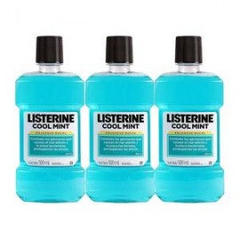 Johnson & Johnson Enjuague Bucal Listerine Cool Mint 3P/500M - ZK-DespensayMas-Johnson & Johnson