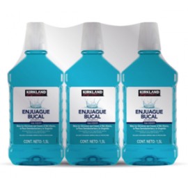 Kirkland Kirkland Signature, enjuague bucal sabor menta 3P/1.5L - KOZ-DespensayMas-Kirkland