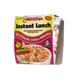 Maruchan Caja sopa Maruchan sabor camarón con limón y chile habanero 12 P/64G-DespensayMas-Maruchan