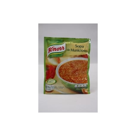 Unilever Caja Sopa Knorr Municiones 95G/12P-DespensayMas-Unilever