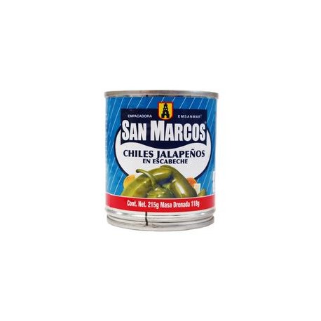 San Marcos Caja Chiles Jalapeños San Marcos 215G/24P-DespensayMas-San Marcos