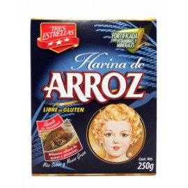 La Moderna Caja harina de arroz Tres Estrellas 250G/36P-DespensayMas-La Moderna