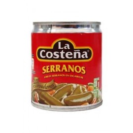 La Costeña Media Caja Chiles Serranos 220G/12P-DespensayMas-La Costeña