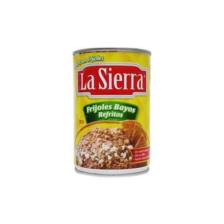 Sabormex Media Caja Frijol Bayo Refrito La Sierra 440G/12P-DespensayMas-Sabormex