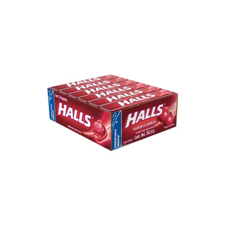 Mondelez Caja Dulce Macizo Halls Cereza 30C/12P-DespensayMas-Mondelez