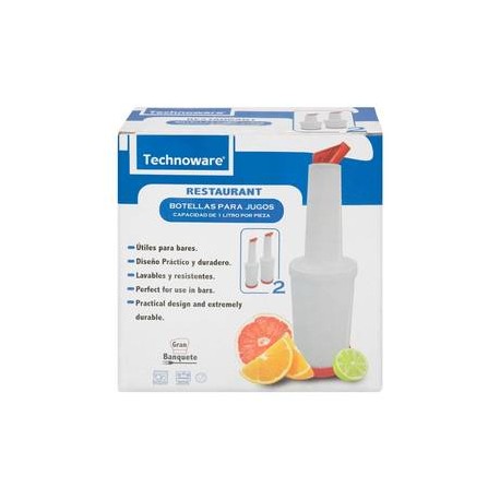 Technoware Botellas Technoware para Jugo 2P - ZK-DespensayMas-Technoware