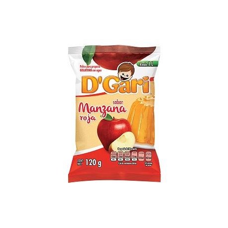 DÂ´Gari Media Caja Gelatina Manzana D´Gari 120G/25P-DespensayMas-DÂ´Gari