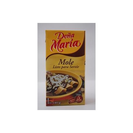 Herdez Media Caja Mole Doña Maria Tetrapack 540G/9P-DespensayMas-Herdez