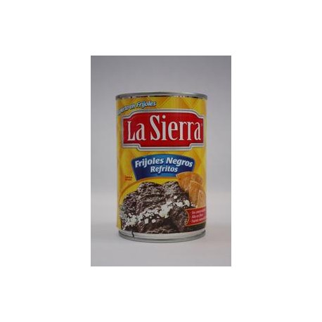 Sabormex Caja Frijol Negro Refrito La Sierra 440G/24P-DespensayMas-Sabormex