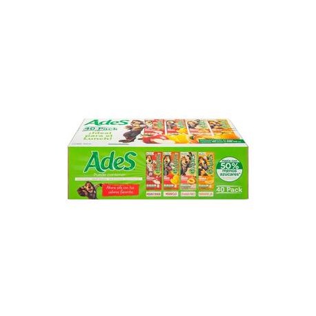 Unilever Pack bebida Ades soya surtido 40P/200M - ZK-DespensayMas-Unilever