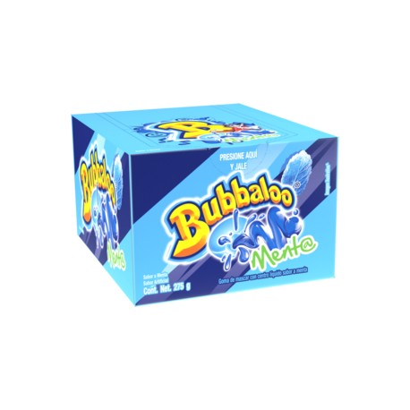 Mondelez Caja Chicle Bubbaloo Menta 32C/50P-DespensayMas-Mondelez