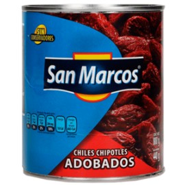 San Marcos Media Caja Chiles Chipotles 800G/6P-DespensayMas-San Marcos