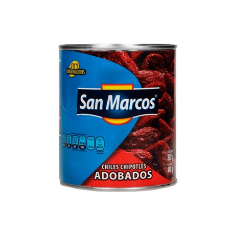 San Marcos Media Caja Chiles Chipotles 800G/6P-DespensayMas-San Marcos