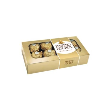 Ferrero Media Caja Chocolates Ferrero Rocher 102G/10EX/8P-DespensayMas-Ferrero