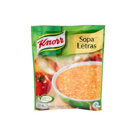 Unilever Media Caja Sopa Knorr Letra 95G/6P-DespensayMas-Unilever