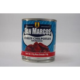 San Marcos Media Caja Chiles Chipotles de 215 grs con 12 latas - San Marcos-DespensayMas-San Marcos