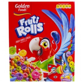 Golden Foods Media Caja Cereal Fruti Rolls 1K/3P-DespensayMas-Golden Foods