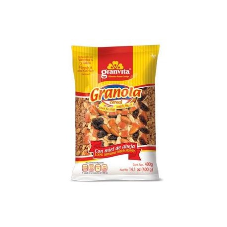 Grupo Vida Medio Paquete Granola Granvita con Frutas 400G/15P-DespensayMas-Grupo Vida