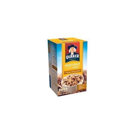 Pepsico Caja avena Quaker instantánea miel y nuez sin azúcar 35G/120P-DespensayMas-Pepsico