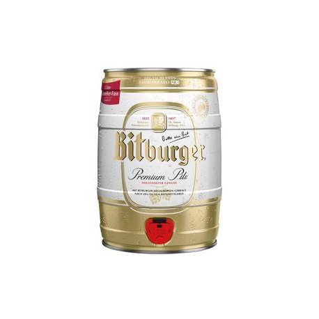 Bitburguer Cerveza Clara Bitburguer 5L  - ZK-DespensayMas-Bitburguer