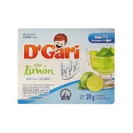 DÂ´Gari Caja Gelatina D'Gari Light Limón 20G/24P-DespensayMas-DÂ´Gari