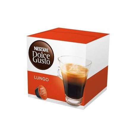 Nestlé Caja café Dolce Gusto cápsula Lungo 16C/112G/3P-DespensayMas-Nestlé