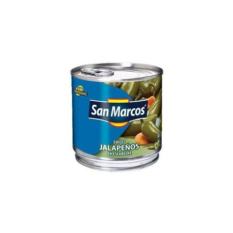 San Marcos Media Caja Chiles Jalapeños 380G/12P-DespensayMas-San Marcos