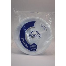 Bosco Caja Plato Desechable no.550 (21 cm diametro) de 3 divisiones 25C/20P-DespensayMas-Bosco