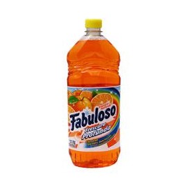 Colgate Palmolive Caja Limpiador Fabuloso Naranja 1L/12P-DespensayMas-Colgate Palmolive